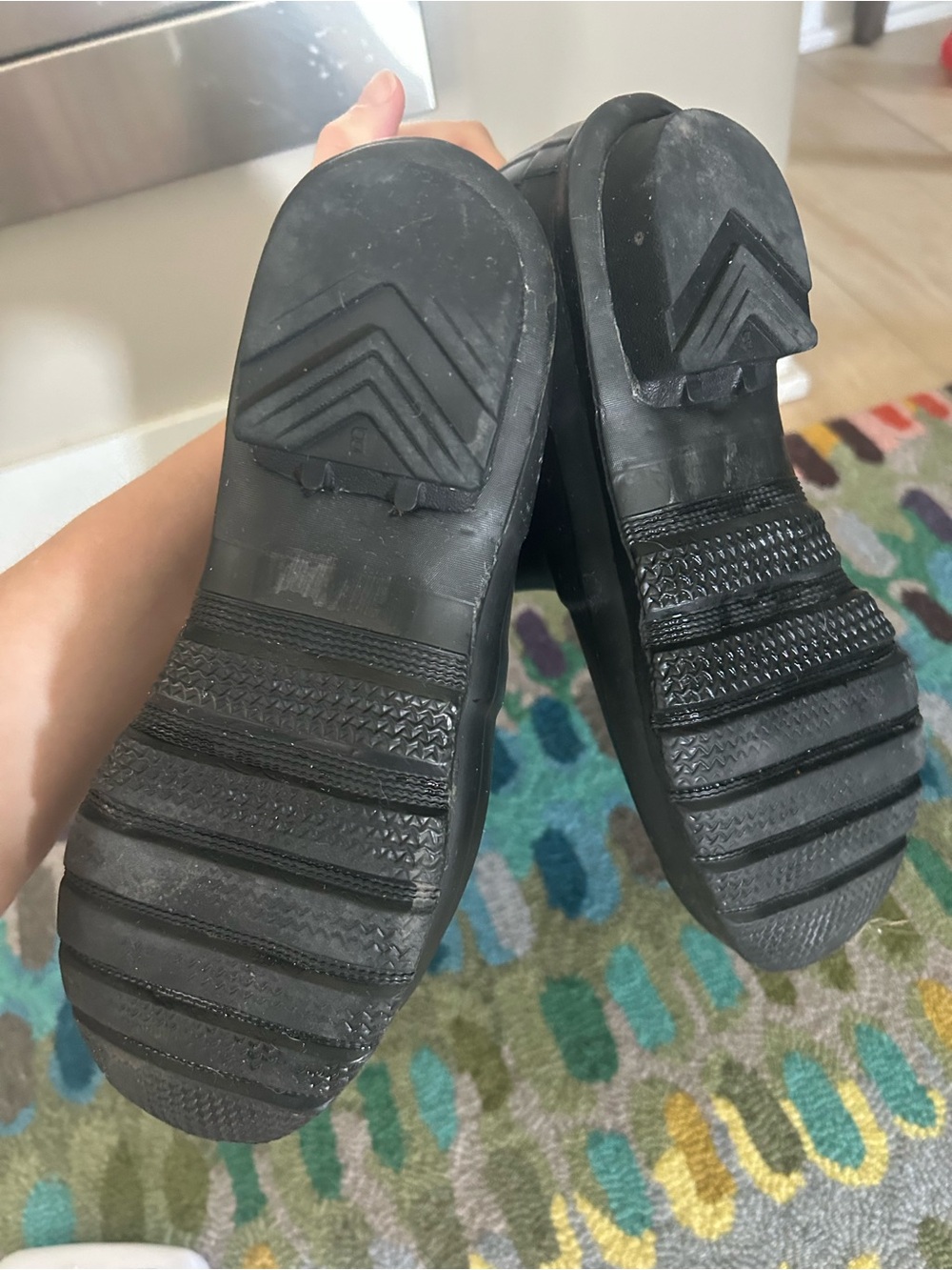 Hunter Black Tall Rain Boots - Picture 3 of 10